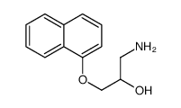 1-Amino-3-(1-naphthyloxy)-2-propanol Structure