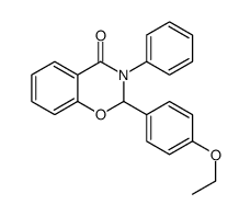 2-(4-Ethoxyphenyl)-3-phenyl-2H-1,3-benzoxazin-4(3H)-one结构式