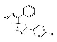 [3-(4-bromo-phenyl)-5-methyl-4,5-dihydro-isoxazol-5-yl]-phenyl-methanone (Z)-oxime Structure