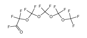 1,1,1,3,3,5,5,7,7,9,9-undecafluoro-2,4,6,8-tetraoxadecan-10-oyl fluoride Structure