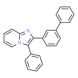 2-([1,1'-联苯] -3-基)-3-苯基咪唑并[1,2-a]吡啶结构式