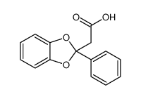 2-Phenyl-1,3-benzodioxole-2-acetic acid结构式