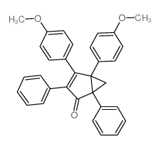 Bicyclo[3.1.0]hex-3-en-2-one,4,5-bis(4-methoxyphenyl)-1,3-diphenyl- Structure