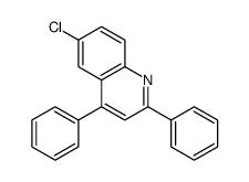 6-chloro-2,4-diphenylquinoline结构式