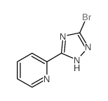 2-(3-bromo-1H-1,2,4-triazol-5-yl)pyridine(SALTDATA: FREE)结构式