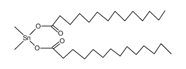 dimethylbis(myristoyloxy)stannane Structure