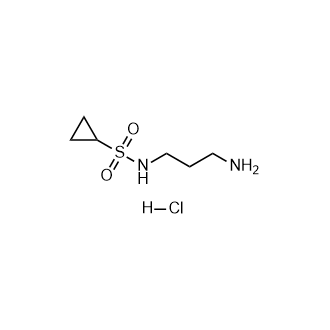 N-(3-Aminopropyl)cyclopropanesulfonamidehydrochloride Structure