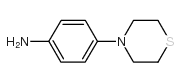 4-(硫代吗啉-4-基)苯胺结构式