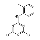 4,6-dichloro-N-(2-methylphenyl)-1,3,5-triazin-2-amine Structure