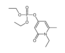 diethyl (1-ethyl-2-methyl-6-oxopyridin-4-yl) phosphate结构式