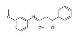 N-(3-METHOXY-PHENYL)-3-OXO-3-PHENYL-PROPIONAMIDE structure