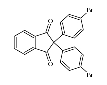 2,2-bis(4-bromophenyl)-1H-indene-1,3(2H)-dione结构式