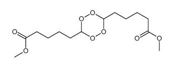 methyl 5-[6-(5-methoxy-5-oxopentyl)-1,2,4,5-tetraoxan-3-yl]pentanoate结构式
