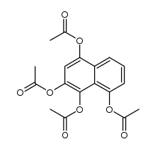 1,2,4,8-tetraacetoxy-naphthalene Structure