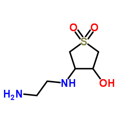4-(2-AMINOETHYL)AMINO-3-HYDROXYTETRAHYDROTHIOPHENE, 1,1-DIOXIDE structure