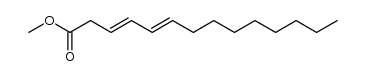 methyl (3E,5E)-3,5-tetradecadienoate结构式