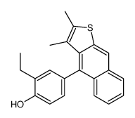 4-(2,3-dimethylbenzo[f][1]benzothiol-4-yl)-2-ethylphenol结构式