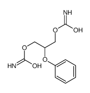 (3-carbamoyloxy-2-phenoxypropyl) carbamate结构式