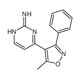 4-(5-methyl-3-phenyl-1,2-oxazol-4-yl)pyrimidin-2-amine Structure
