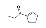 1-(cyclopenten-1-yl)propan-1-one结构式