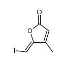 (Z)-4-methyl-5-iodomethylidene-5H-furan-2-one Structure