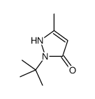 3H-Pyrazol-3-one,2-(1,1-dimethylethyl)-1,2-dihydro-5-methyl-结构式