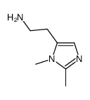 2-(2,3-dimethylimidazol-4-yl)ethanamine结构式