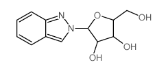 2H-Indazole, 2-b-D-ribofuranosyl- Structure