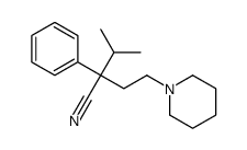 2-Phenyl-2-(2-piperidinoethyl)-3-methylbutyronitrile结构式
