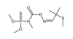 2-Methyl-2-(methylthio)propionaldehyde O-[(dimethoxyphosphinothioyl)(methyl)carbamoyl]oxime结构式