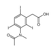 [2,4,6-Triiodo-3-(N-methylacetylamino)phenyl]acetic acid Structure