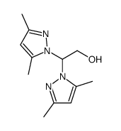 2,2-bis(3,5-dimethylpyrazol-1-yl)ethanol结构式