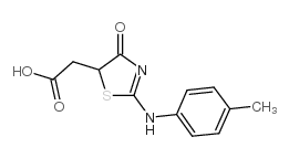 2-[2-(4-methylanilino)-4-oxo-1,3-thiazol-5-yl]acetic acid结构式