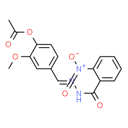 2-methoxy-4-[2-(2-nitrobenzoyl)carbonohydrazonoyl]phenyl acetate结构式