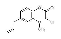 Acetic acid, 2-chloro-,2-methoxy-4-(2-propen-1-yl)phenyl ester结构式