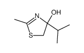 4-Thiazolol,4,5-dihydro-2-methyl-4-(1-methylethyl)-(9CI) Structure