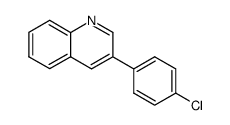 3-(4-chlorophenyl)quinoline结构式
