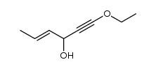 1-ethoxy-hex-4-en-1-yn-3-ol Structure