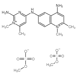 6-(2-amino-1,6-dimethyl-pyrimidin-4-ylidene)amino-1,2-dimethyl-quinolin-4-amine结构式