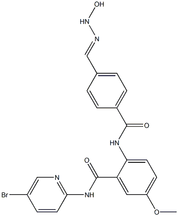 N-(5-Bromo-2-pyridinyl)-2-[[4-[(hydroxyamino)iminomethyl]benzoyl]amino]-5-methoxybenzamide Structure