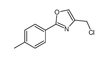 4-(chloromethyl)-2-(4-methylphenyl)-1,3-oxazole结构式