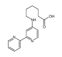 6-[(2-pyridin-2-ylpyridin-4-yl)amino]hexanoic acid Structure