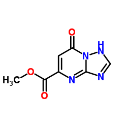 7-oxo-4,7-dihydro-[1,2,4]triazolo[1,5-a]pyrimidine-5-carboxylic acid methyl ester结构式