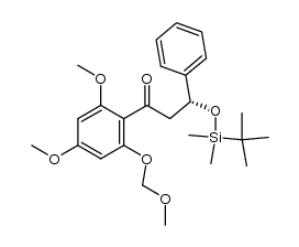 (R)-1-[2,4-dimethoxy-6-(methoxymethoxy)phenyl]-3-phenyl-3-(tert-butyldimethylsilyl)oxy-propan-1-one Structure