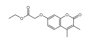 ethyl 2-[(3,4-dimethyl-2-oxo-2H-chromen-7-yl)oxy]acetate Structure