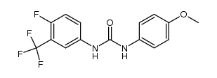 1-(4-fluoro-3-(trifluoromethyl)phenyl)-3-(4-methoxyphenyl)urea Structure