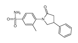 3-methyl-4-(2-oxo-4-phenylpyrrolidin-1-yl)benzenesulfonamide Structure