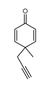 4-Methyl-4-propargyl-cyclohexa-2.5-dien-1-on结构式