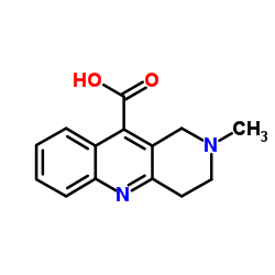 2-METHYL-1,2,3,4-TETRAHYDRO-BENZO[B][1,6]-NAPHTHYRIDINE-10-CARBOXYLIC ACID结构式