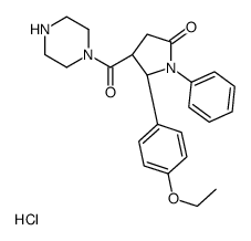 (4S,5S)-5-(4-ethoxyphenyl)-1-phenyl-4-(piperazine-1-carbonyl)pyrrolidin-2-one,hydrochloride Structure